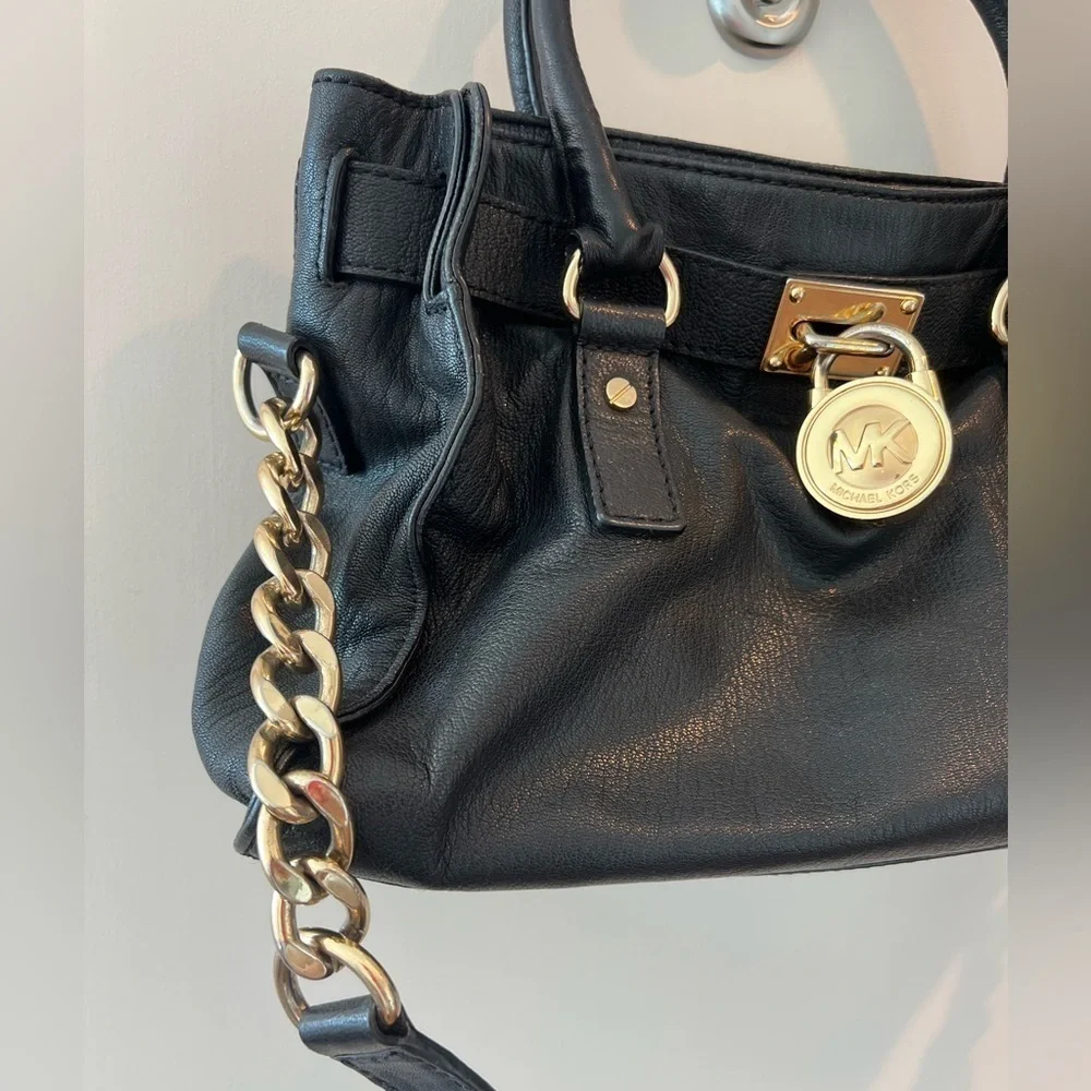 Michael Kors Black Leather Handbag